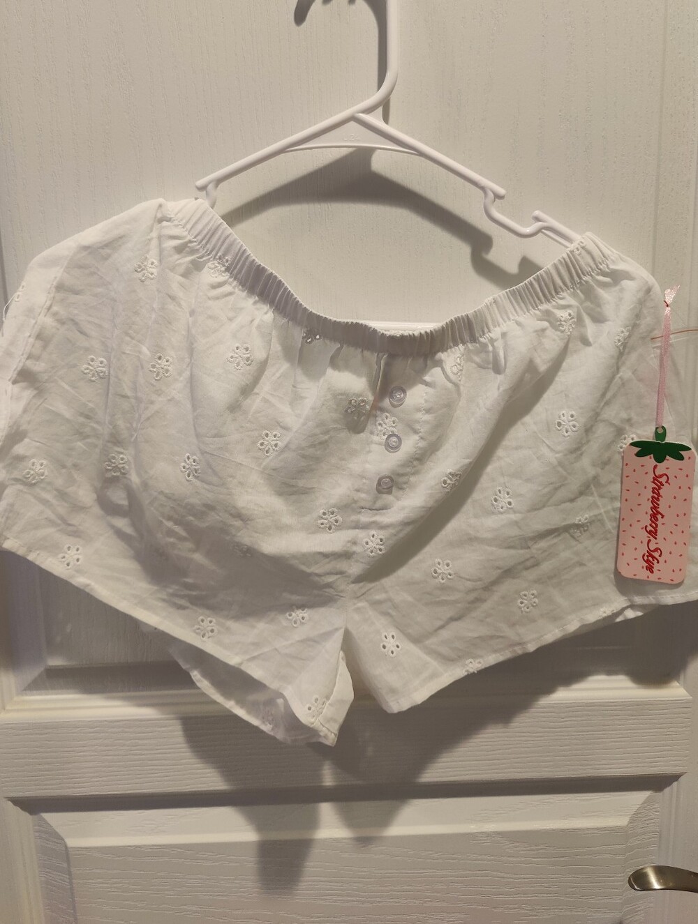 White Flower Boxer Shorts